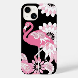 Modern Black Rosa Flamingo