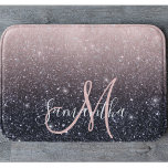 Modern Black & Rosa Glitter Sparkles Namn Badrumsmatta<br><div class="desc">Modern Black & Rosa Glitter Sparkles Namn</div>