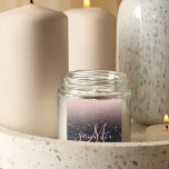 Modern Black & Rosa Glitter Sparkles Namn Fyrkantigt Klistermärke<br><div class="desc">Modern Black & Rosa Glitter Sparkles Namn</div>