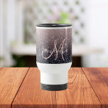 Modern Black & Rosa Glitter Sparkles Namn Resemugg<br><div class="desc">Modern Black & Rosa Glitter Sparkles Namn</div>