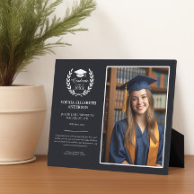 Modern Black Studenten Laurel Wandeblem Photo