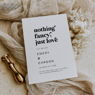 Modern Black Typography Ingenting Finare Just Kärl Spara Datumet