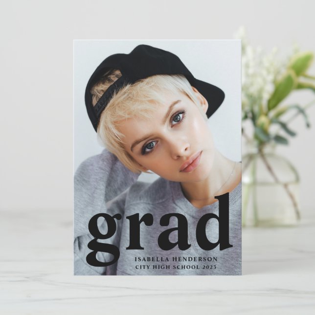 Modern Black Typography Photo Studenten Meddelande (Stående Fram)