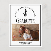 Modern Black Veterinary School Photo Studenten