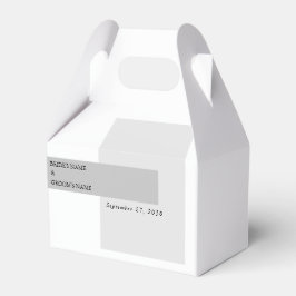 Modern Black & White Bröllop Presentaskar