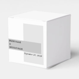 Modern Black & White Bröllop Presentaskar