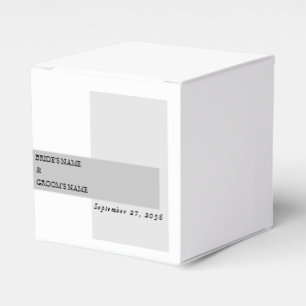 Modern Black & White Bröllop Presentaskar