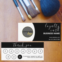 MODERN BLACK WHITE Business LOGOTYP 10 LOYALTY CAR