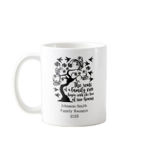 Modern Black White Family Reunion Citat Träd