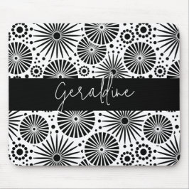 Modern black white geometric starburst Name  Musmatta
