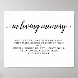 Modern Black & White Monogram Bröllop Poster