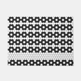 Modern Black White Mönster Tile Design Farmhouse