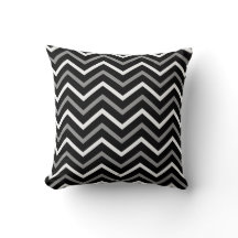 Modern Black White och Grått Chevron Mönster Zigza