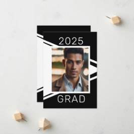 Modern Black White Photo Studenten-meddelande Meddelande