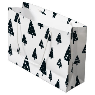 Modern Black & White Scandinavian Julgran
