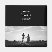 Modern Black & White Script par Photo Bröllop