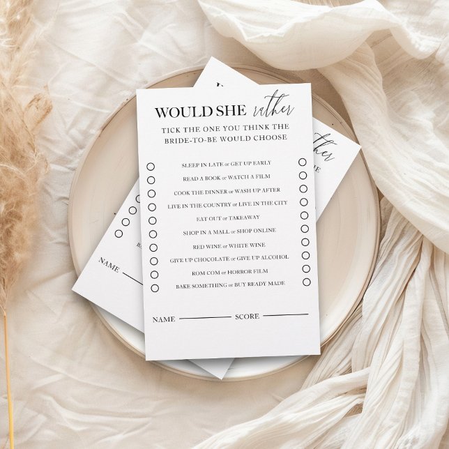 Modern Black & White skulle hon hellre spela? Flygblad (Skapare uppladdad)