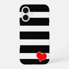 Modern Black & White Striped