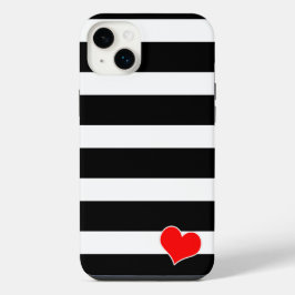 Modern Black & White Striped