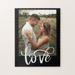 Modern Black & White Typography Photo Valentine Pussel