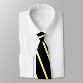 Modern Black YellowCute Neck Tie Slips