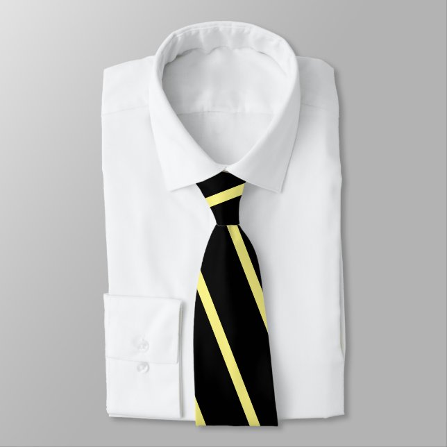 Modern Black YellowCute Neck Tie Slips (Bunden)