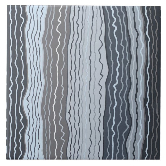 Modern bläckfisk 4 6 x 6 keramiskt plattor kakelplatta (Framsidan)