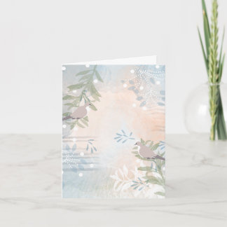 Modern Blank Botanisk Brevkort Pappersvaror Kort