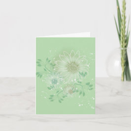 Modern Blank Botanisk Brevkort Pappersvaror Tack Kort