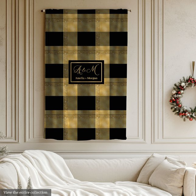 Modern Blanket Black Gold Graduation Keepsake Fleecefilt (Modern Blanket Black Gold Graduation Keepsake)