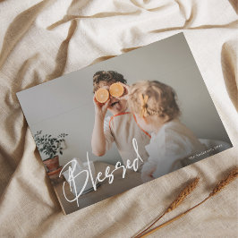 Modern, blankt foto | HAPPY THANKSGIVING Vykort