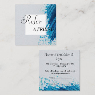 Modern Blåpenselrabatt Rabattkort