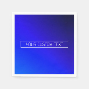 Modern Blått och Lila Gradient Ombre Pappersservett