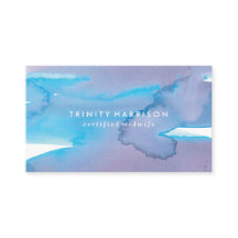 Modern blått och Lila vattenfärg