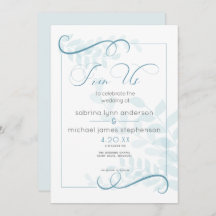 Modern Blek Foliage Chic accenter Teal Blue