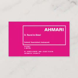 Modern blek röd visitkort