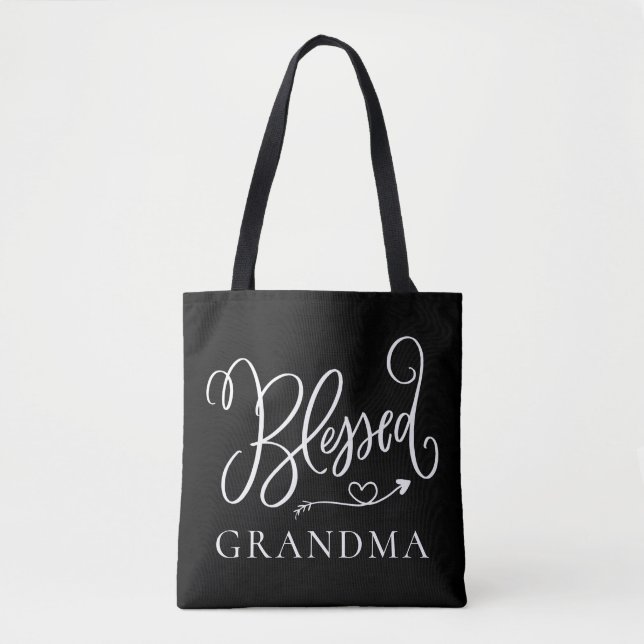Modern Blessed Mormor Tygkasse (Framsida)