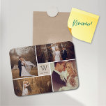 Modern Block Bröllop Monogram Photo Collage Magnet<br><div class="desc">Designad av tjock*fa*tin. Enkel att anpassa med egen text,  bild eller bild. Kontakta tjock*fa*tin direkt om du vill ha anpassningsbar. Avgifter för anpassningsbar gäller. www.zazzle.com/fat_fa_tin www.zazzle.com/color_therapy www.zazzle.com/fatfatin_blue_knot www.zazzle.com/fatfatin_red_knot www.zazzle.com/fatfatin_mini_me www.zazzle.com/fatfatin_box www.zazzle.com/fatfatin_design www.zazzle.com/fatfatin_ink.</div>