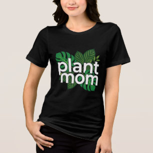 Modern blockbokstav Växtmamma Tropisk Monstera T Shirt