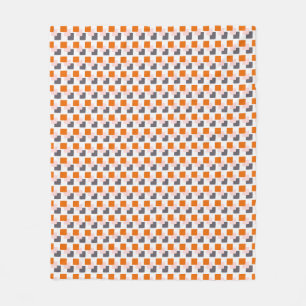 Modern Blockerar Orangens Rosa Grått Fleecefilt