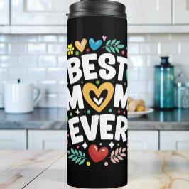 modern blomma, bästa mamma någonsin