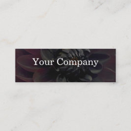 Modern blomma för blommigtsvartDahlia Mini Visitkort