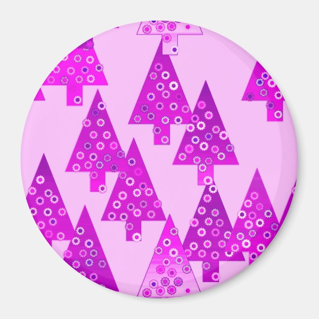 Modern blomma Julgranar - orchid Magnet (Framsidan)