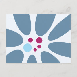 Modern blommabstrakt design vykort