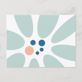 Modern blommabstrakt design vykort