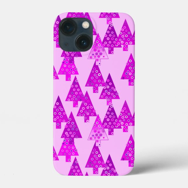 Modern blommande Julgranar, orkidé och violett (Baksida)