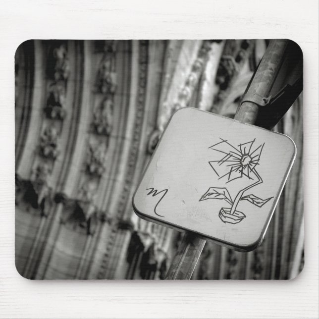 Modern blommar Mousepad Musmatta (Framsidan)