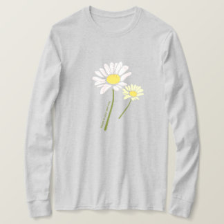 Modern "Blommar på ditt eget sätt" Blommig Sketch T Shirt