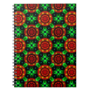 Modern Blommig Boho Elegant Abstrakt Mönster #504 Anteckningsbok