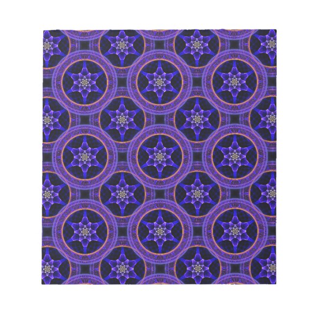 Modern Blommig Boho Elegant Abstrakt Mönster #505 Anteckningsblock (Framsida)